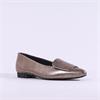 Paul Green Slip On Square Detail Loafer - Earth Metallic